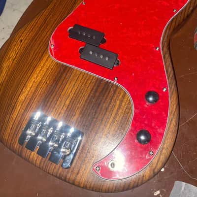 Red Turtoise Shell Precision P Bass Style Loaded Prewired Pickguard image 5