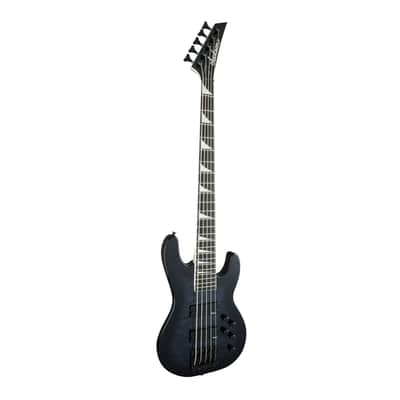 Jackson JS Series Concert Bass JS3VQ 5-String Electric Guitar with Amaranth Fingerboard (Transparent Black Burst) image 4