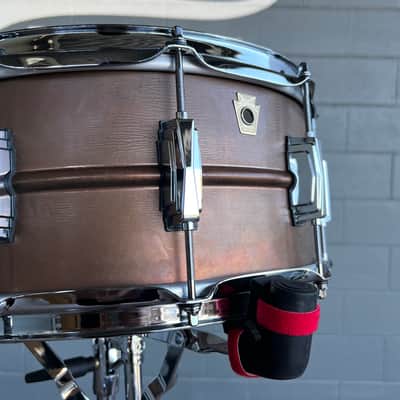 Ludwig LC663 6.5x14" Natural Patina Copper Phonic Snare Drum w/ Video Link image 2