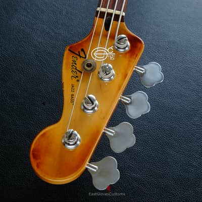 Fender Jazz Bass Vintage White Gold Edition Heavy Aged Relic by East Gloves Customs (RARE) image 20