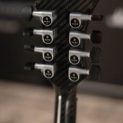KLOS Full Carbon F-Style Mandolin KLOS EQ Acoustic/Electric with Fiberglass Hardshell Case image 7