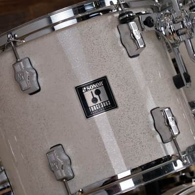 Sonor Force 3003 6 Piece Maple Drum Kit, White Sparkle Lacquer (Pre Loved) image 10