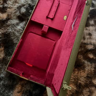 Fender Custom Shop G&G Deluxe Strat / Tele Hard Case - Tweed / Red image 1