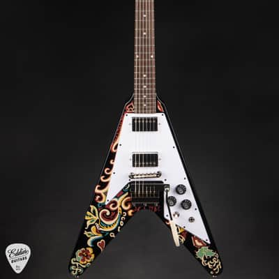 2024 - Epiphone Jimi Hendrix Love Drops Flying V Ebony 7.8 #24071521615 image 3