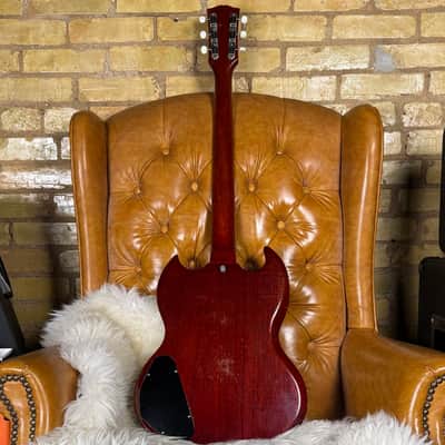 1966 Gibson SG Special Vintage Cherry Made In Kalamazoo Small Guard Electric Guitar! image 2