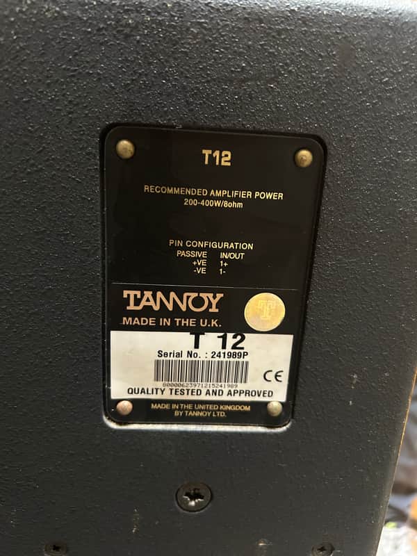 Tannoy T12 1990-2000 - Black image 1