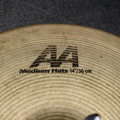 Sabian 14" AA Medium Hi-Hat Cymbals (Pair) 2006 - 2018 - Natural image 5