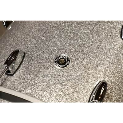 Used Gretsch Brooklyn 3pc Drum Set w/26BD Silver Sparkle - Excellent image 4
