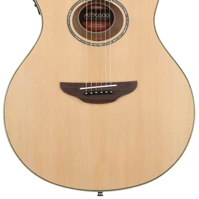 Yamaha APX600 Thinline Cutaway Acoustic-electric Guitar - Natural image 2