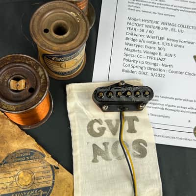 General Vintage Tone  NOS For Esquire®️ Tele ®️ Bridge Pickup Hand wound 58 / 60 magnet wire Wheleer Heavy Formvar Hysteric Vintage Collector’s  NOS Nos image 6