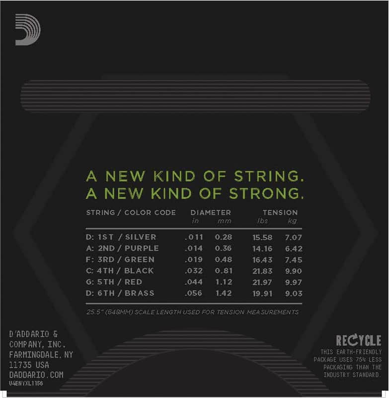 Immagine D'Addario NYXL1156 Nickel Wound Electric Guitar Strings, Medium Top / Extra-Heavy Bottom Gauge - 3