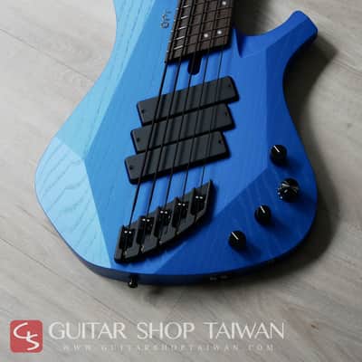Mayones Ori 5 Enji Bass Namm Show Build-Mecha Blue image 4