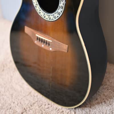 Ovation 1155 Custom Balladeer 12-String 1980s - Sunburst - w/ OHSC image 3