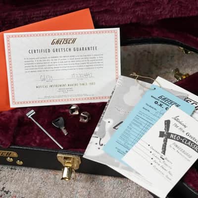 Gretsch G6134TFM-NH Nigel Hendroff Signature Penguin Electric Guitar - Amber Flame with Hardshell Case - Used image 22