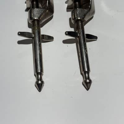 WFL Clip on bass drum spurs Early 1900’s - Nickel image 4