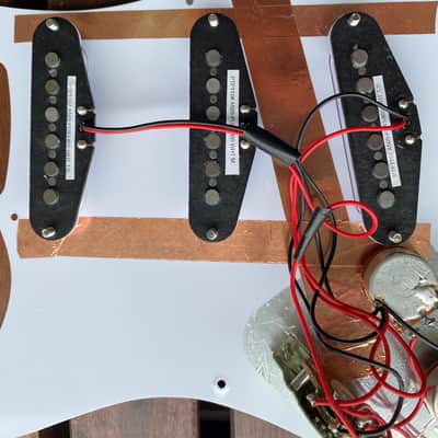 PRS SE Silver Sky Loaded Pickguard, 635JM “S” pickups mounted on Fender Pickguard image 5
