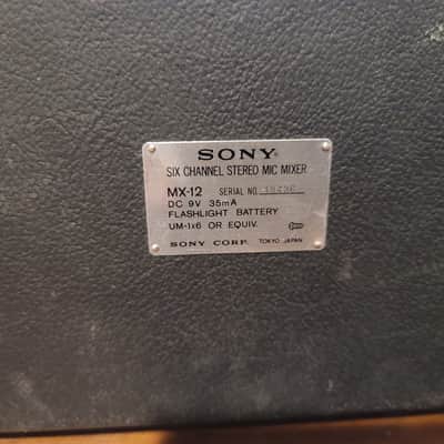Sony MX-12 Mixer 1975 - Silver Vintage image 5