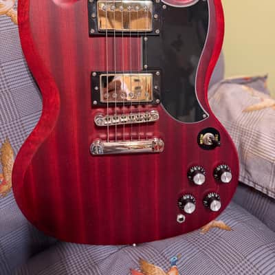 Epiphone SG G400 Standard Electric Guitar Worn Cherry image 3