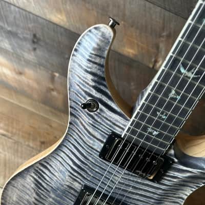 PRS Wood Library McCarty 594 Flamed Maple 10 Top, Swamp Ash Back, Stained Flamed Maple Neck, Bound Ebony FB - Satin Charcoal 418878 image 6