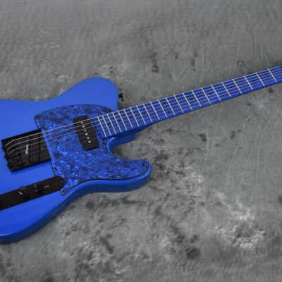 Custom Pre-order! Telecaster HS 2026 Black on Metallic Blue Hot Rails P90 5-Way Switch image 3