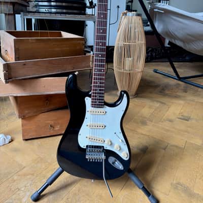 1987 Fender Japan ST-563K Contemporary Stratocaster – Factory Kahler 2520 – E-Series – Black image 2