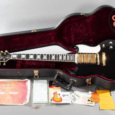 2006 Gibson Custom Shop SG Custom – 3-Pickup Black Beauty, Ebony Board, w/ OHSC & COA image 2