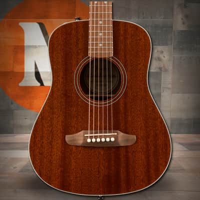 Fender California Standard Redondo Mini with Bag, Sapele Top - Natural Sapele image 1