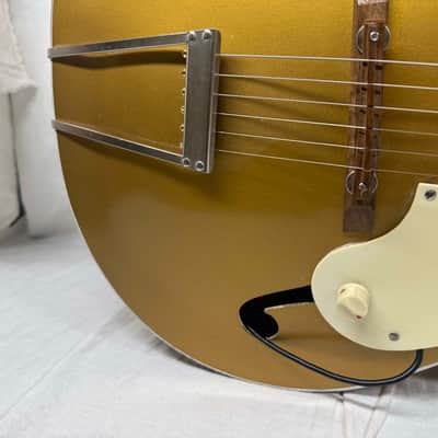 Kay K130 K-130 Archtop Guitar with Chipboard Case 1950s - Gold / Goldtop image 5
