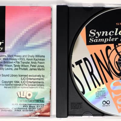Ilio Synclavier Strings Akai Format Sample Library/Sound Library/Sampling CD 1994 imagen 2