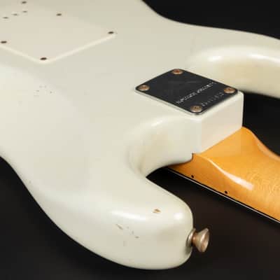 2012 Fender Custom Shop '69 Reissue Stratocaster Relic MN - Olympic White | USA Limited Edition 1 / 30 Reverse Headstock Abigail Ybarra Handwound Pickups Jimi Hendrix Style | CoA OHSC image 16