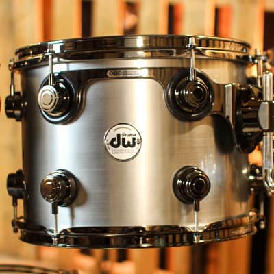 DW Collector's Oak Anodized Stainless Steel Drum Set - 24,10,12,13,15,18,14sn - SO#1357434 image 5