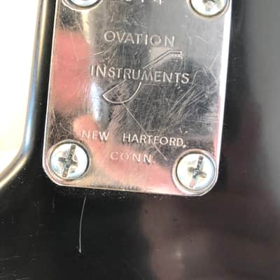 Ovation modified rat rod electric guitar rebuilt Breadwinner 1970s Black image 7