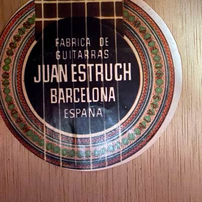 JUAN ESTRUCH Handcarft spanish classical in solid woods + hardcase 1960 image 6