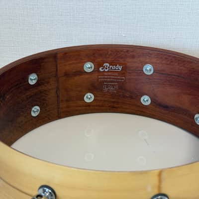 Brady Jarrah Ply Blackheart finish 14x5.5 snare drum image 8