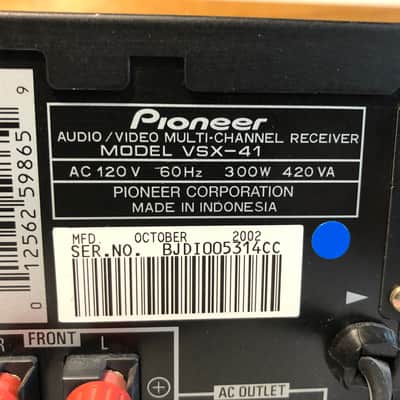 Pioneer Elite VSX-41 Receiver Audiophile Home Audio 7.2 Channel Dolby AM/FM Tuner image 7