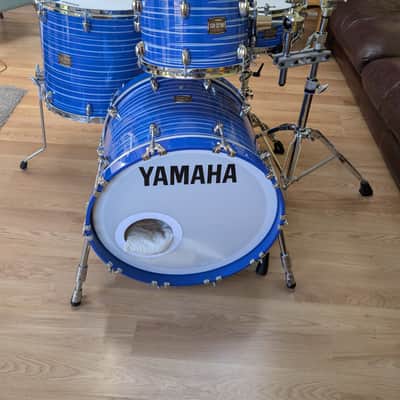 Yamaha Club Custom 2011-2014 - Blue swirl hand painted image 2