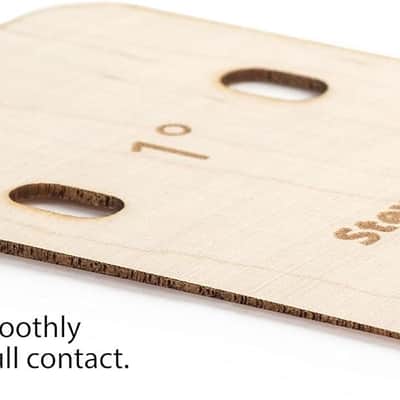 StewMac Neck Shims for Bass, Blank - 6 Pack of 1 Degree Shims image 2