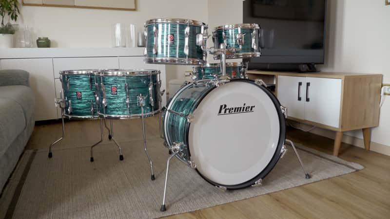 Premier Elite anni 70 - Greenish Blue Wood Grain image 1