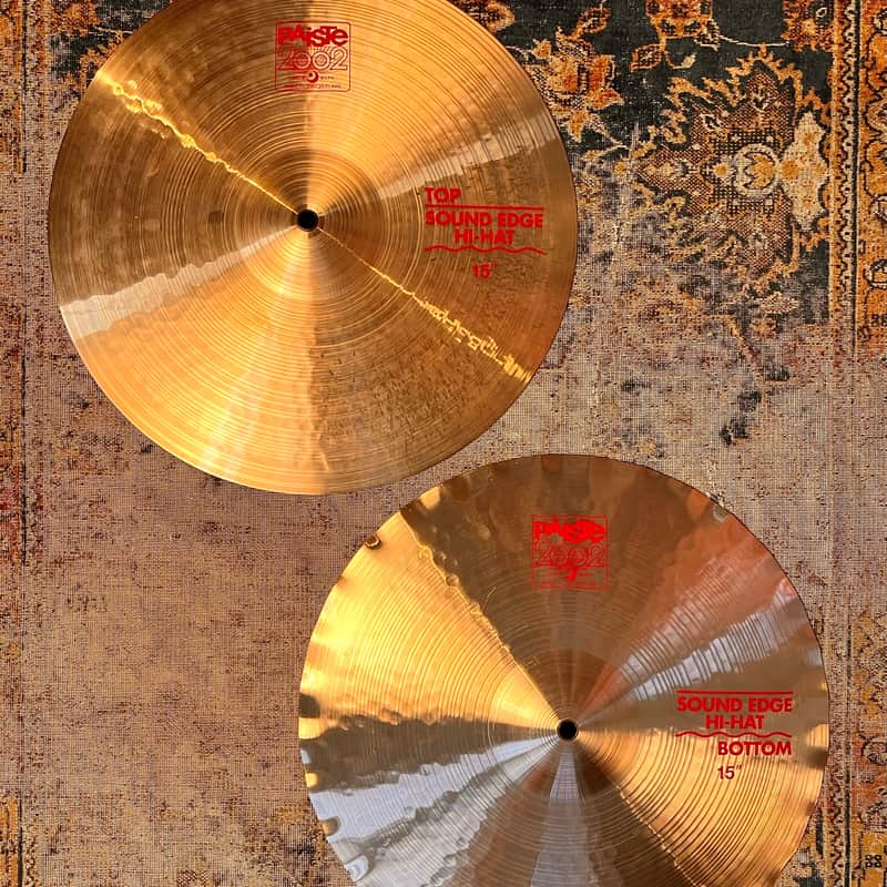 Paiste 2002 SOUND EDGE 15” Hihats IMMACULATE Cond! Iconic Tone! 1144 1256 g Don’t Pay $604! image 1