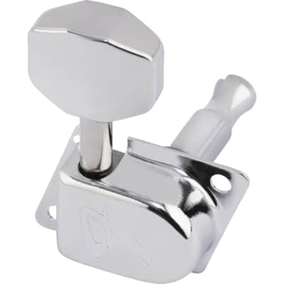 Fender 70s F-Style Stratocaster/Telecaster Guitar Tuning Machines, Chrome, Set of 6 image 2
