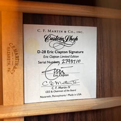 2023 Martin Limited Edition Eric Clapton Signature D-28 (1 of 60) image 18