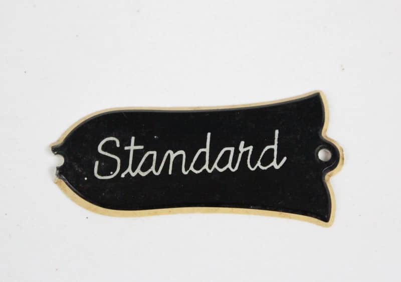 1974 Vintage 1970s Gibson Les Paul Standard Guitar Truss Rod Cover Left-Handed image 1