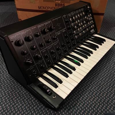 Korg MS-20 mk2 classic monosynth 1982 excellent condition in box with manuals and original leads image 2