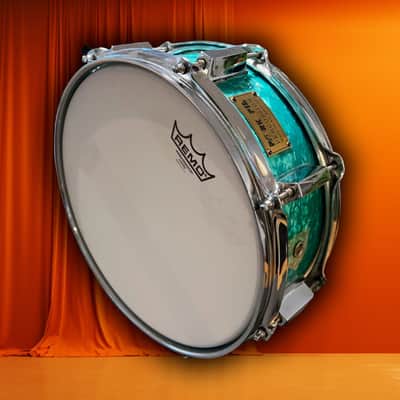 ๐๐ฅPork Pie 4.5"x13" 8-lug Snare, Emerald Pearl (1998) image 9