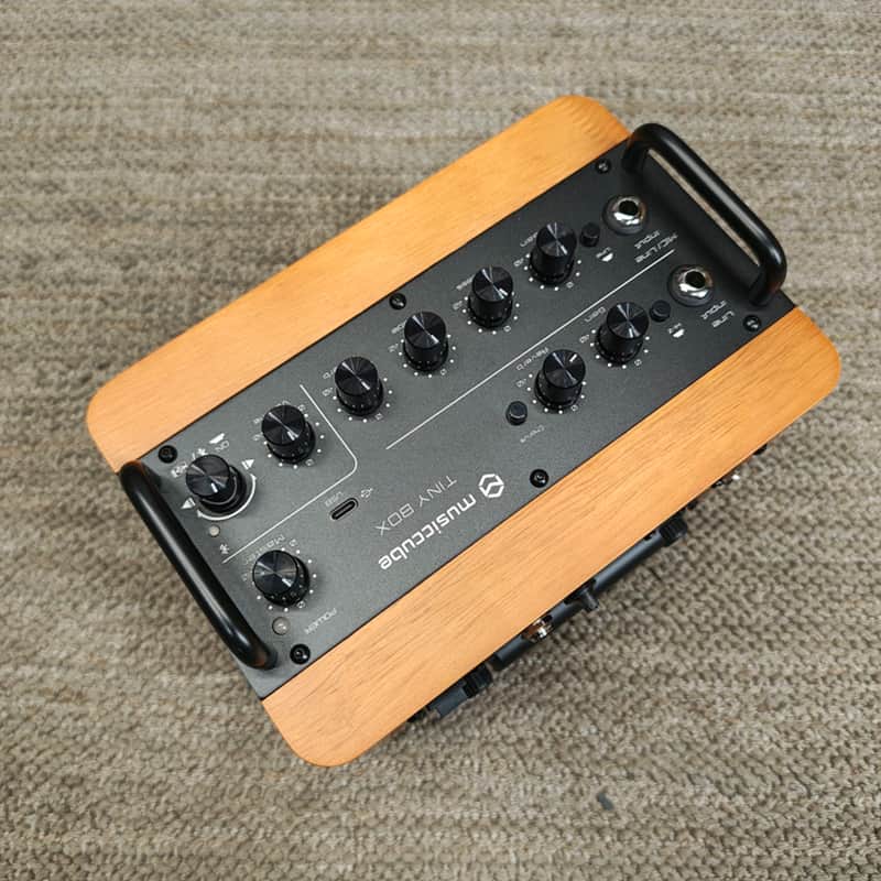 MUSIC CUBE Tiny Box D2 – Oak Brown Amplificatore per chitarra image 1