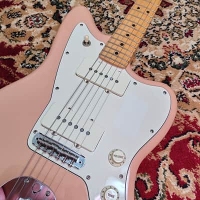 2021 Fender Japan Hybrid II Jazzmaster Flamingo Pink, 75th Anniversary Logo, MIJ JD21 image 5