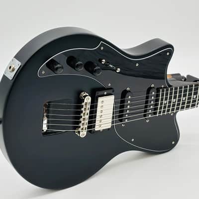 Ciari Travel Guitars Ascender Trio 2026 HSS Jet Black Lefty with Free Backpack! image 2