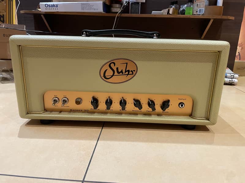 Suhr Badger 30 30-Watt Guitar Amp Head Vintage Cream image 1