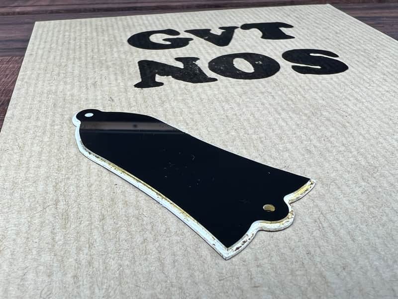 General Vintage Tone  Truss rod cover 59’ fits  Gibson  NOS old Reborn The burst Edad model   Black image 1