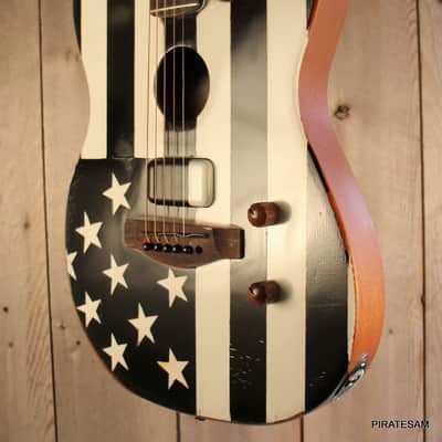 Fender Acoustasonic Standard Telecaster  Custom Black Flag Tribute image 9